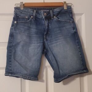 Calvin Klein Shorts Womens Size 25 Blue Jean Shorts Bermuda Vtg